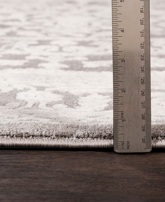 Surya Tibetan TBT2300 Charcoal 18" Square Swatch Macy's