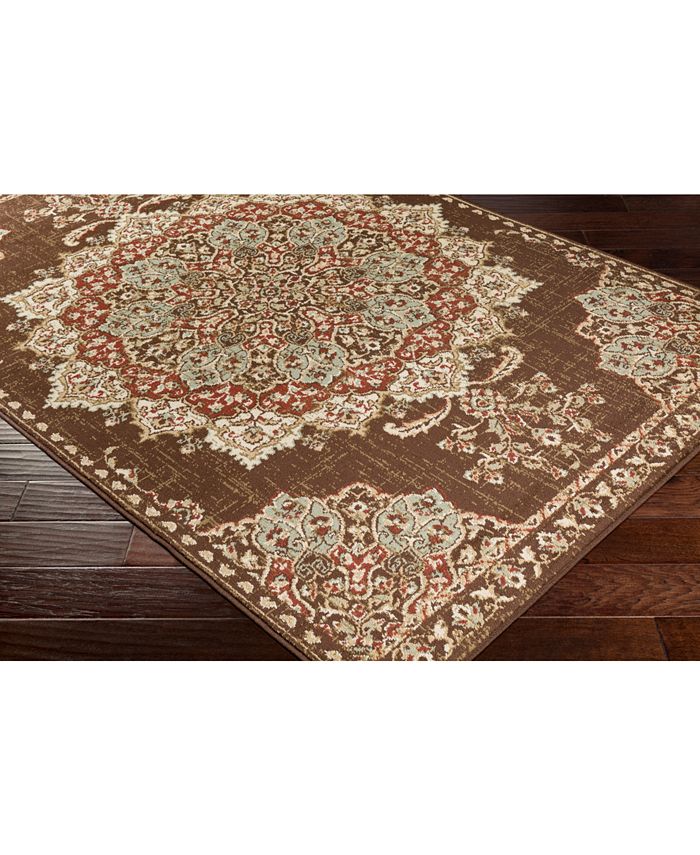 Surya Paramount PAR1082 Dark Red 2'2" x 7'6" Runner Area Rug Macy's