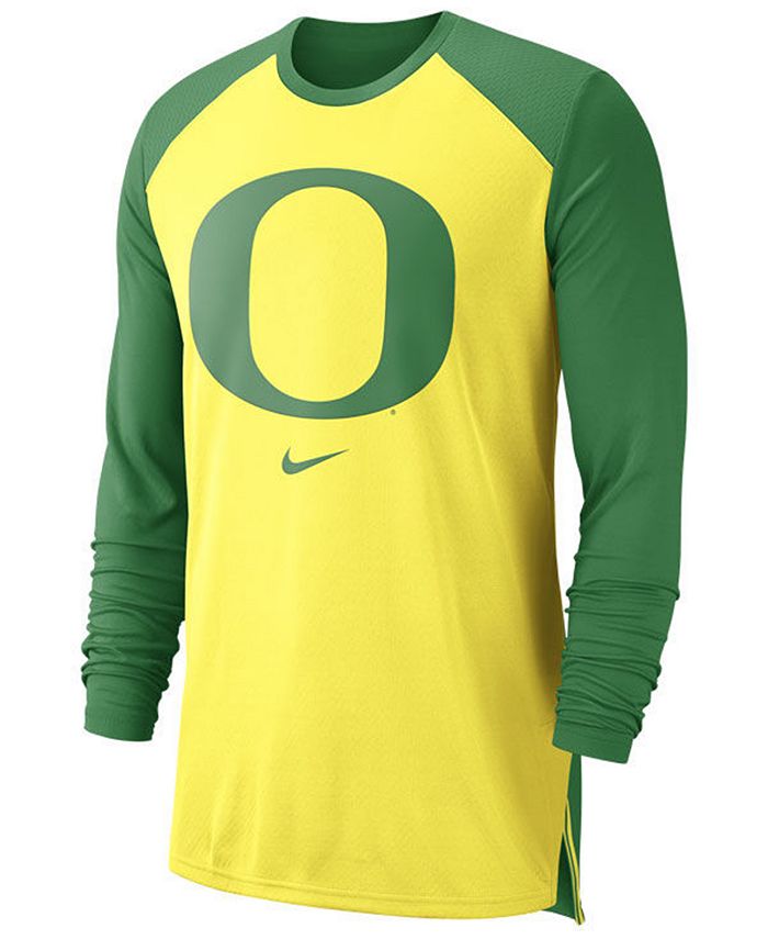 Nike Men's Oregon Ducks Breathe Shooter Long Sleeve T-Shirt - Macy's