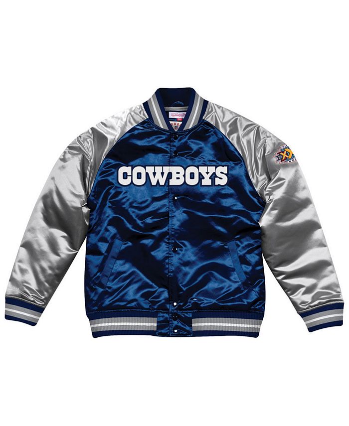 Mitchell & Ness Men's Dallas Cowboys Tough Season Satin Jacket