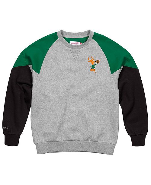 Mitchell Ness Men S Milwaukee Bucks Trading Block Crew