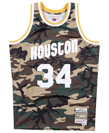 Mitchell & Ness Men's Hakeem Olajuwon Houston Rockets Gold Collection  Swingman Jersey - Macy's