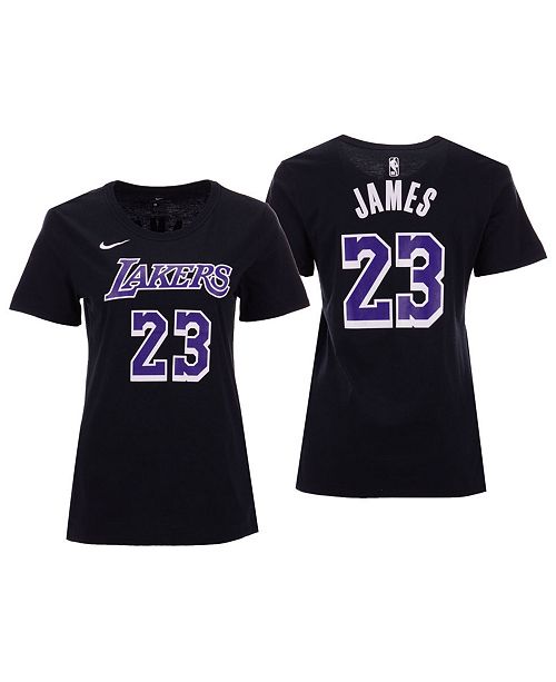 5th Ocean Women S Lebron James Los Angeles Lakers Player Name And Number T Shirt Reviews Sports Fan Shop By Lids Women Macy S