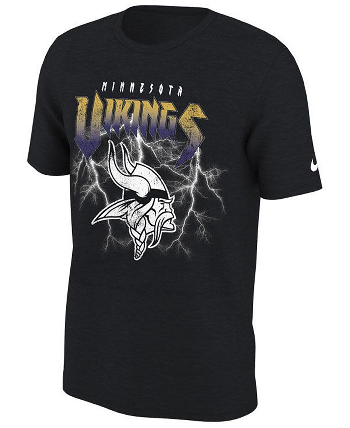 Nike Men's Minnesota Vikings Dri-Fit Cotton Thunderbolt Album T-Shirt ...