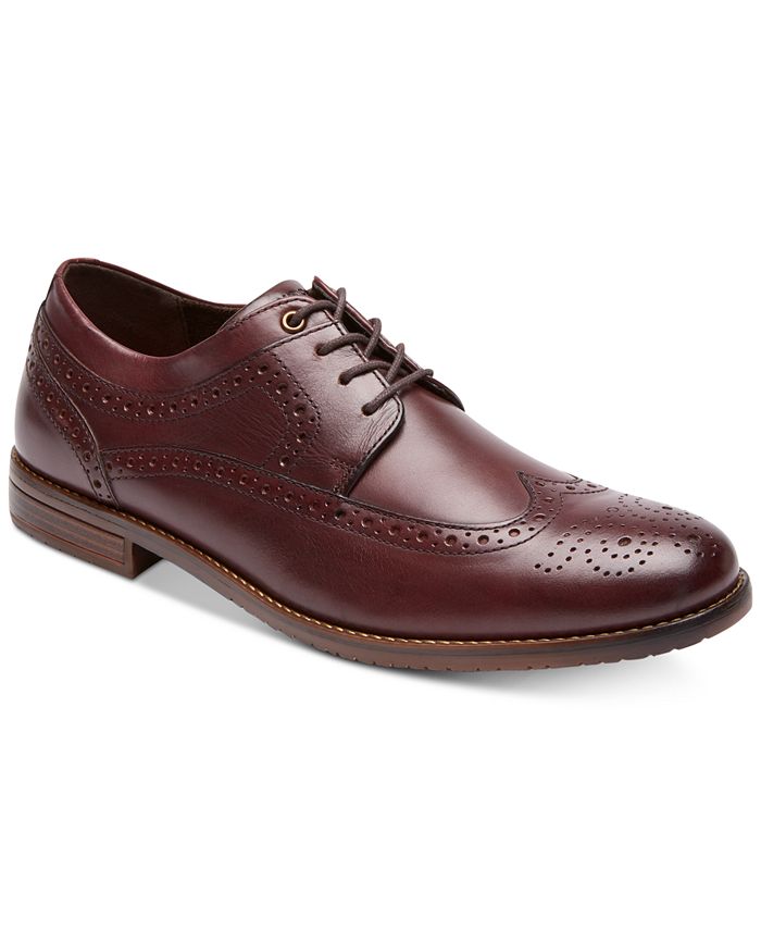 rockport men's essential details waterproof wingtip oxford shoe
