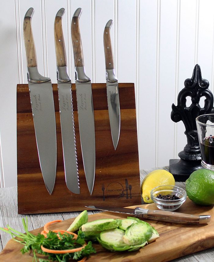 French Home Laguiole 5Pc. Olive Wood Kitchen Knife Set & Reviews