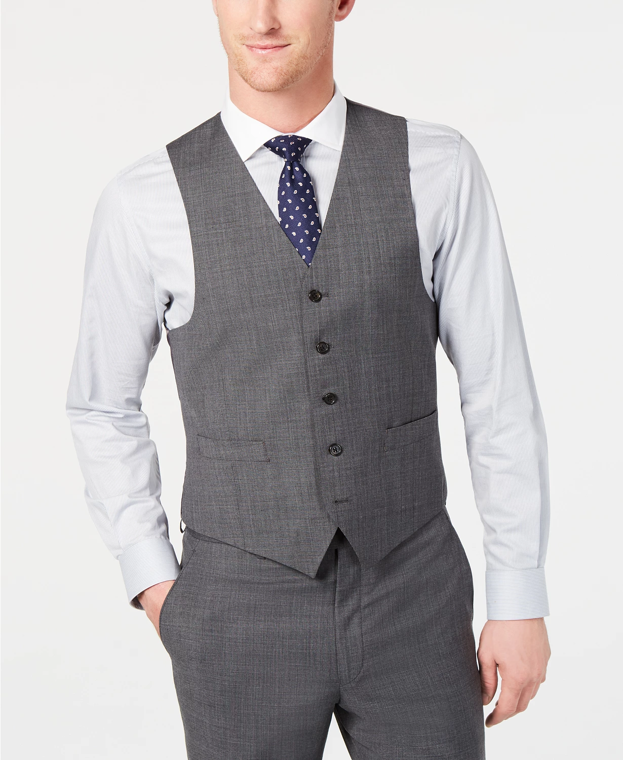 Classic-Fit UltraFlex Stretch Suit Vest