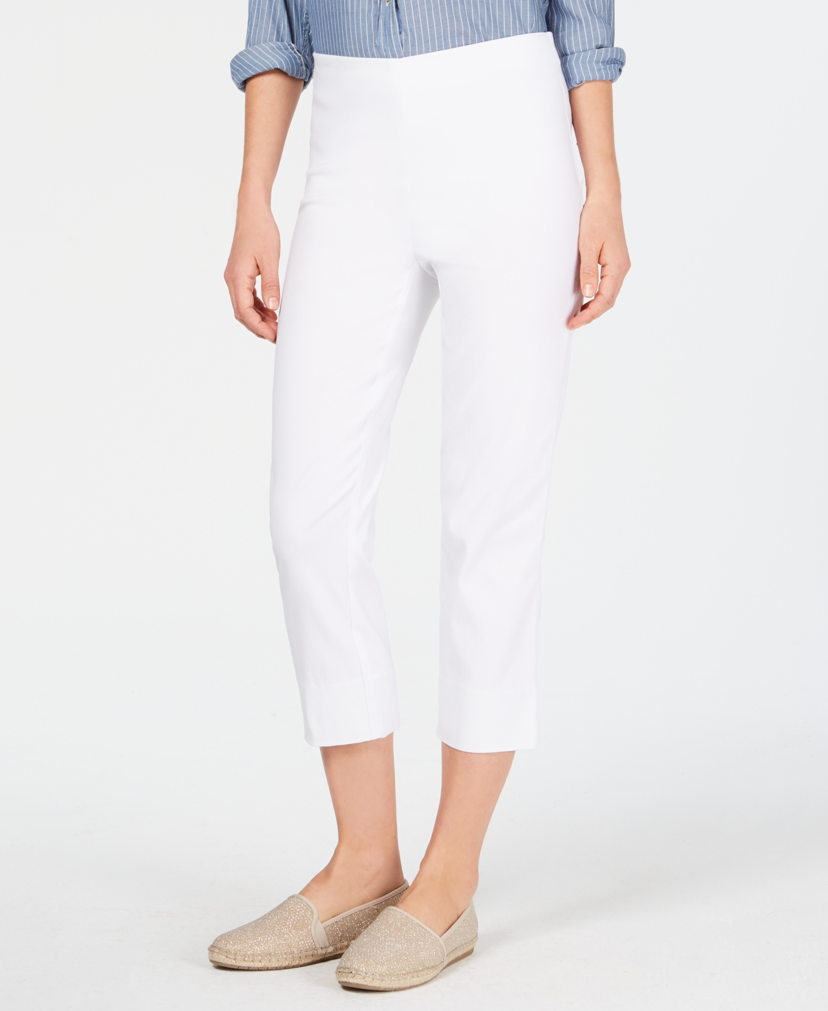 Charter Club Chelsea Pull-On Tummy-Control Capris, Created for Macy's