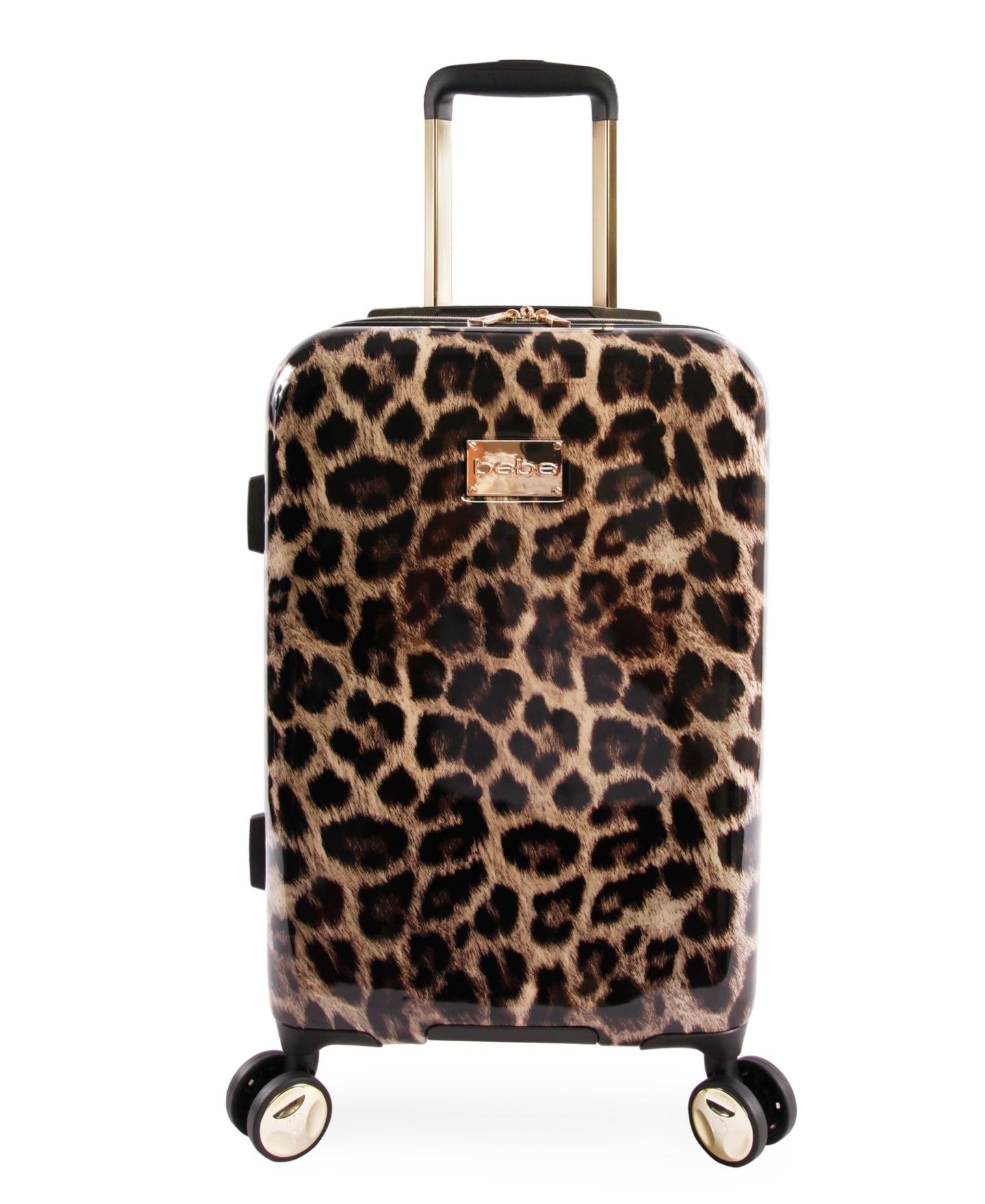 Чемодан Bebe Adriana 21" Hardside Carry-On Spinner, цвет: Леопардовый — фото 1