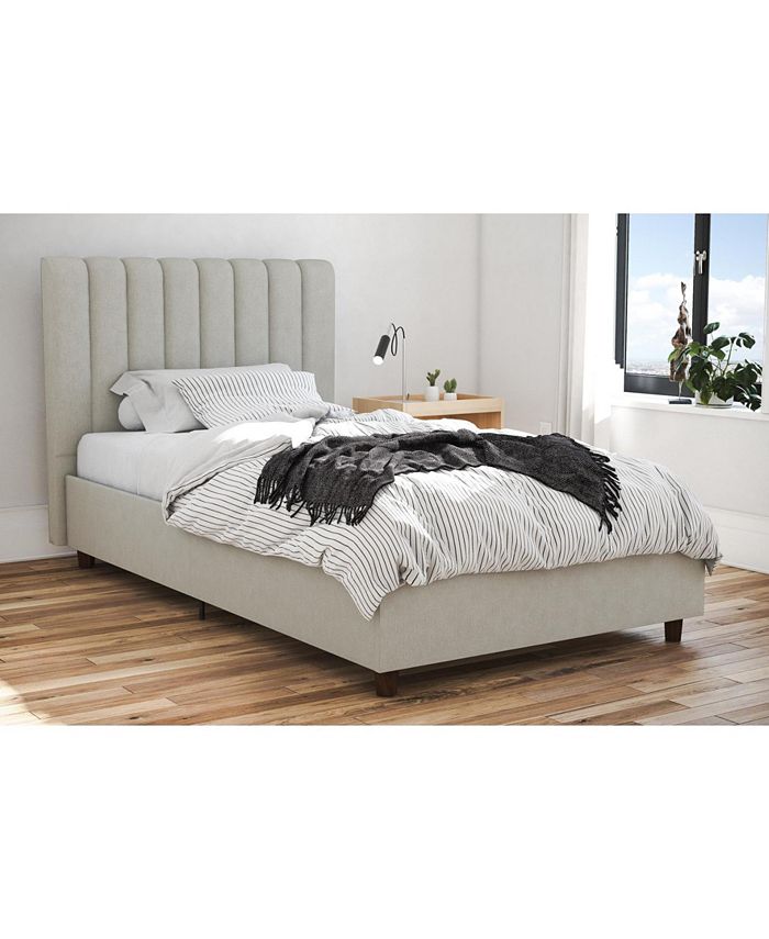 Novogratz Collection Novogratz Brittany Upholstered Twin Bed Macy's