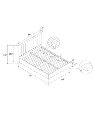 Novogratz Collection Novogratz Brittany Upholstered Full Bed - Macy's