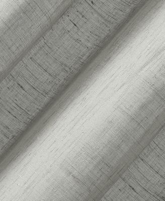 Slub Textured Linen Blend Grommet Top Curtain