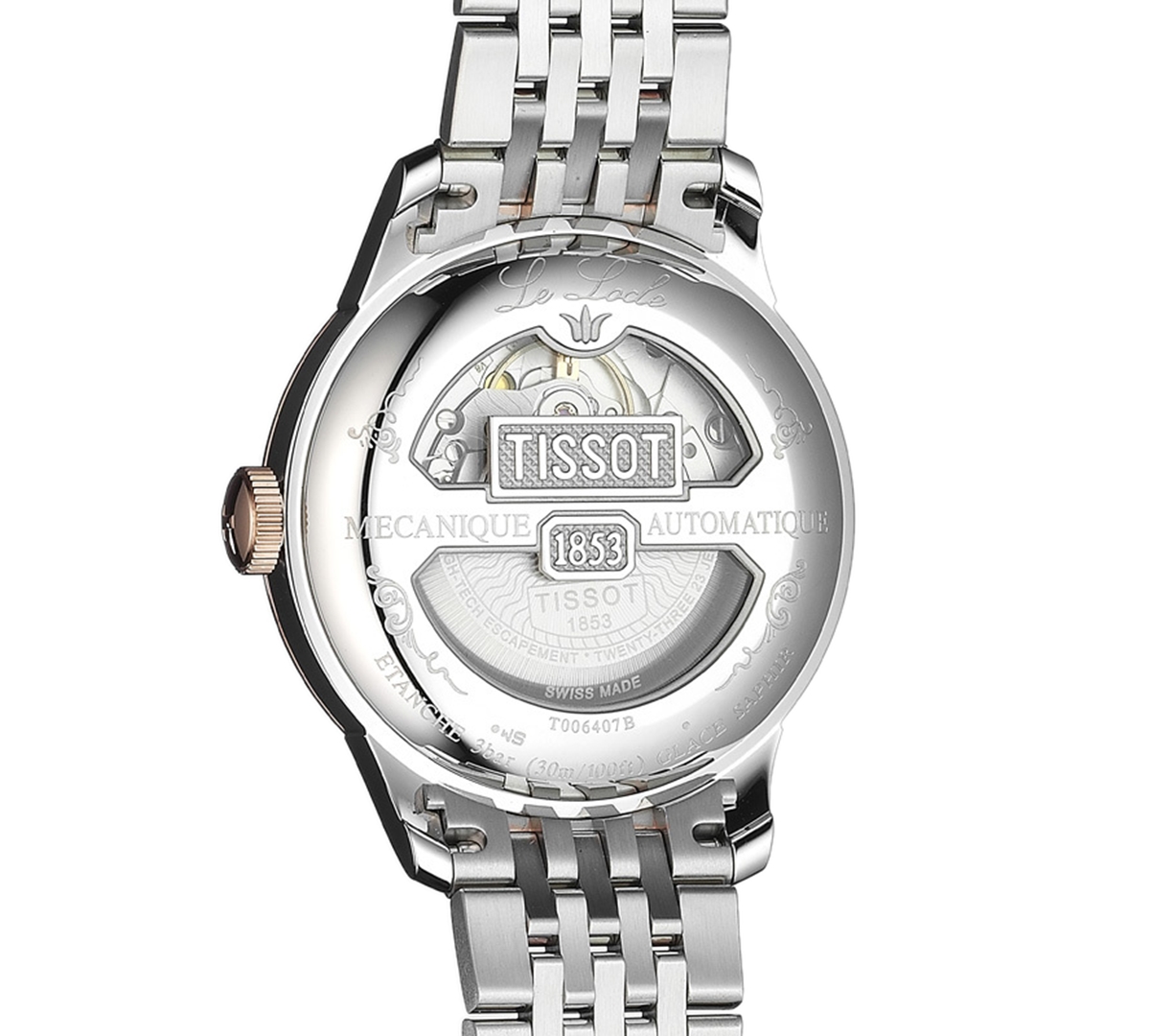 Shop Tissot Men's Swiss Automatic Le Locle Two-tone Stainless Steel Bracelet Watch 39mm