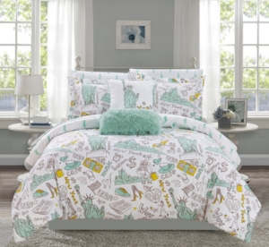 Chic Home Liberty 9 Piece Queen Comforter Set Bedding