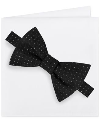Michael Kors - Men's Formal Party Pindot Bow Tie & Pocket Square Set
