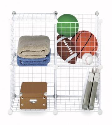 Whitmor - Set of 4 Wire Storage Cubes