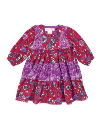 Masala Baby Baby Girl's Gypsy Rose Dress - Macy's