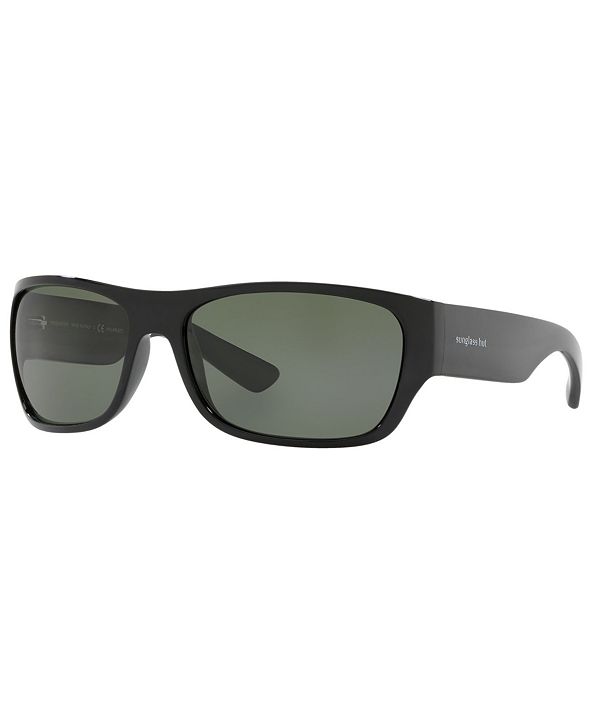 Sunglass Hut Collection Polarized Sunglasses, HU2013 63 & Reviews