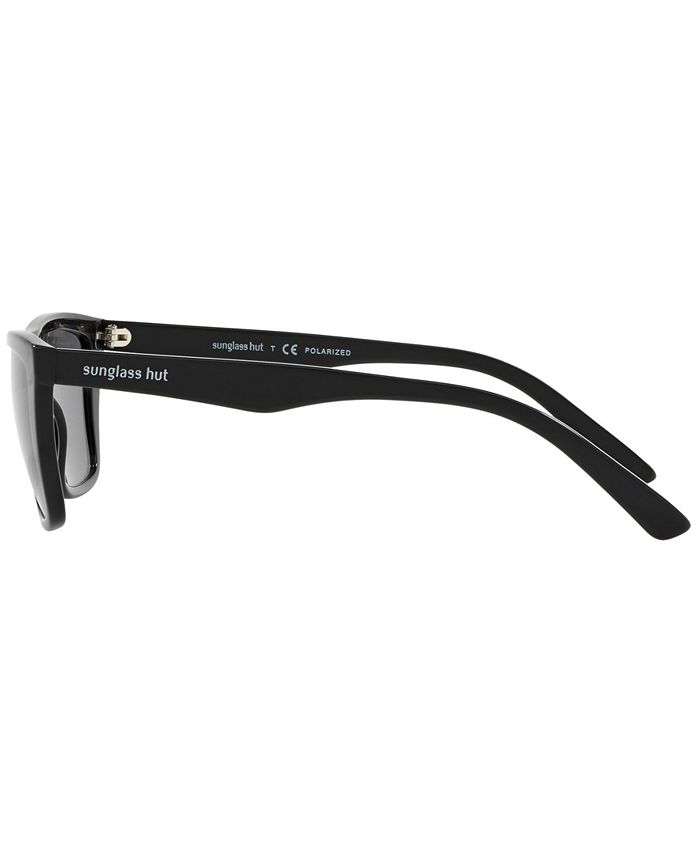 Sunglass Hut Collection Polarized Sunglasses, HU2014 53 Macy's