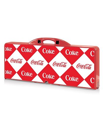 Oniva by Picnic Time Coca-Cola Checkered Picnic Table Portable Folding ...