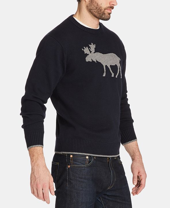 Weatherproof Vintage Men s Moose Sweater  Reviews 