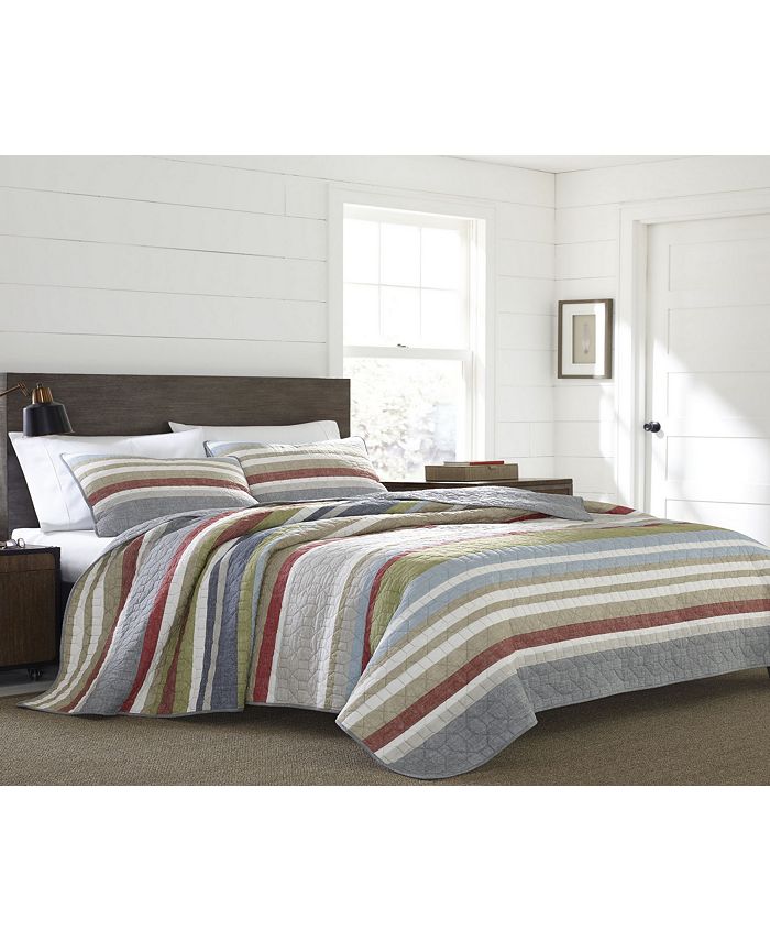 Eddie Bauer Salmon Ladder Stripe Twin Quilt Set Macy's