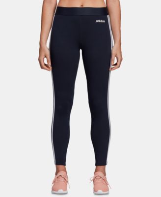 adidas leggings 3 stripes blue