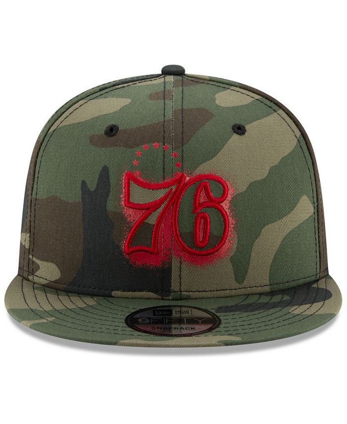 New Era Philadelphia 76ers Snapback Cap Noir Blanc