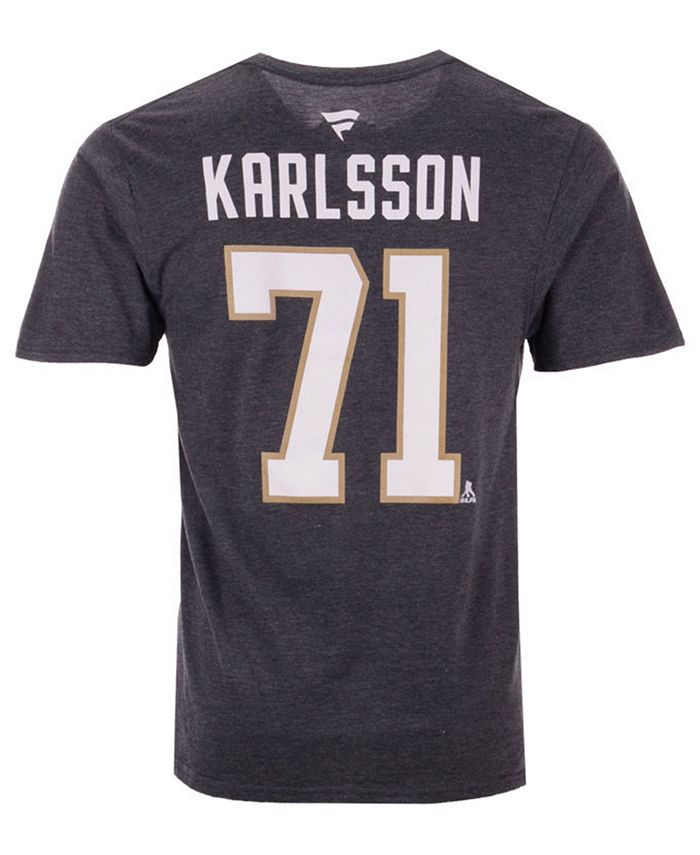 Men's Fanatics Branded William Karlsson Black Vegas Golden Knights  Authentic Stack Player Name & Number T-Shirt