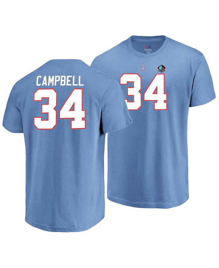 Women's Mitchell & Ness Earl Campbell Light Blue Houston Oilers