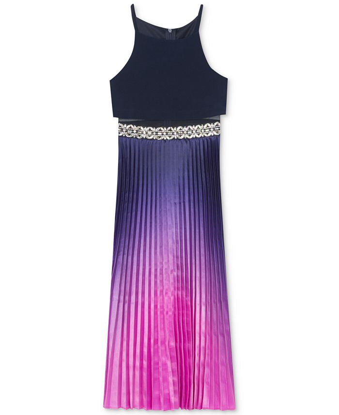 Rare Editions Big Girls Ombr Popover Maxi Dress Macy s