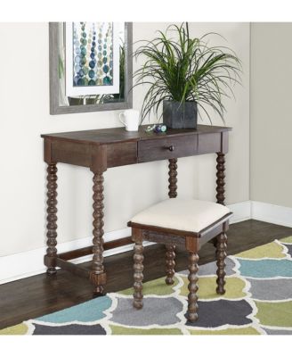 Linon Home Décor Ashley Vanity Set with Bench and Mirror