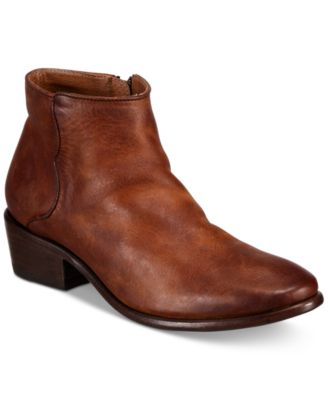frye carson piping bootie cognac
