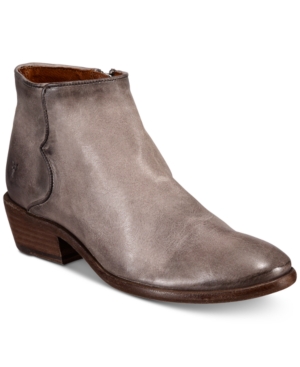 FRYE WOMEN'S CARSON PIPING LEATHER BOOTIES WOMEN'S SHOES