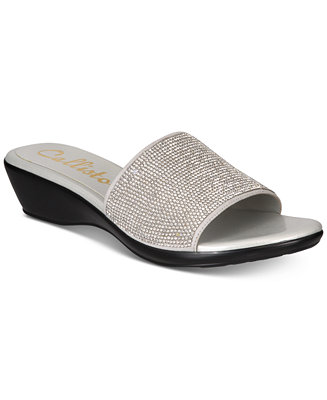 Callisto Stromm Embellished Wedge Sandals, Created for Macy's - Macy's