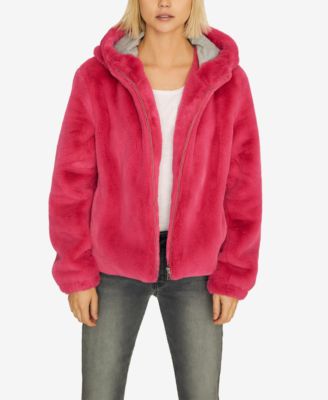 sanctuary faux fur hoodie