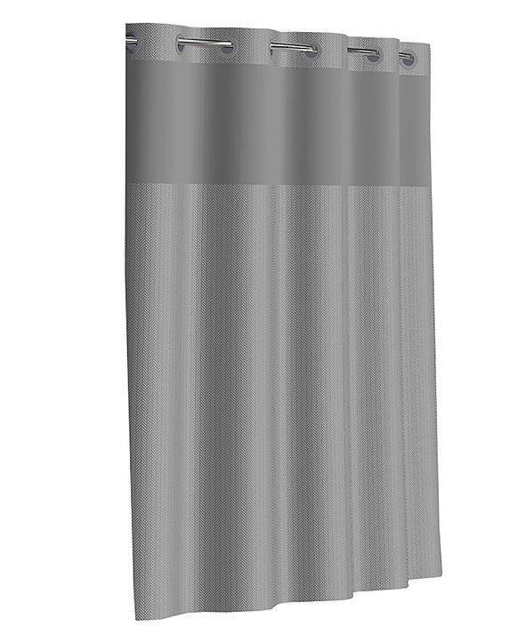 Hookless Herringbone 3in1 Shower Curtain & Reviews Shower Curtains