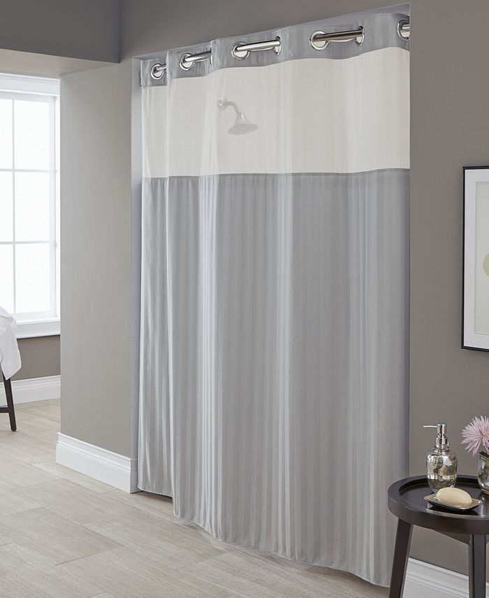 Hookless Park Avenue Stripe 3in1 Shower Curtain Macy's