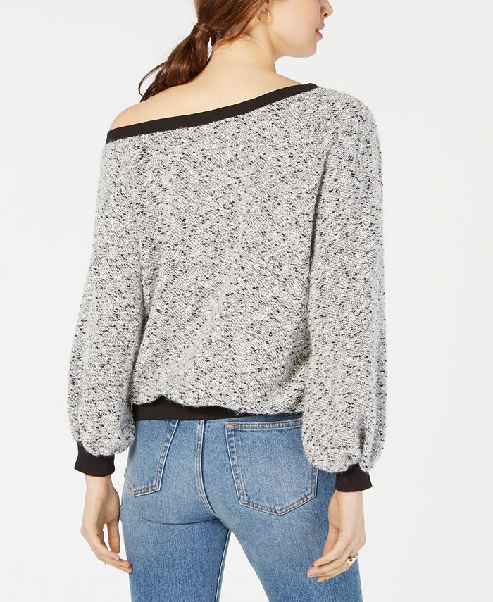 1.STATE Off-The-Shoulder Boucle Top & Reviews - Tops - Women - Macy's