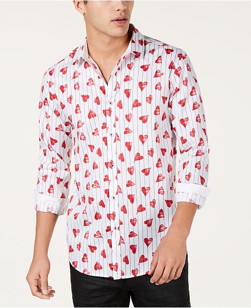 Inc International Concepts I N C Men S Broken Heart Shirt
