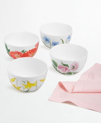 Martha Stewart Collection - Set of 4 Floral Cereal Bowls