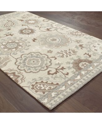 Craft 93005 Ivory/Gray 5' x 8' Area Rug