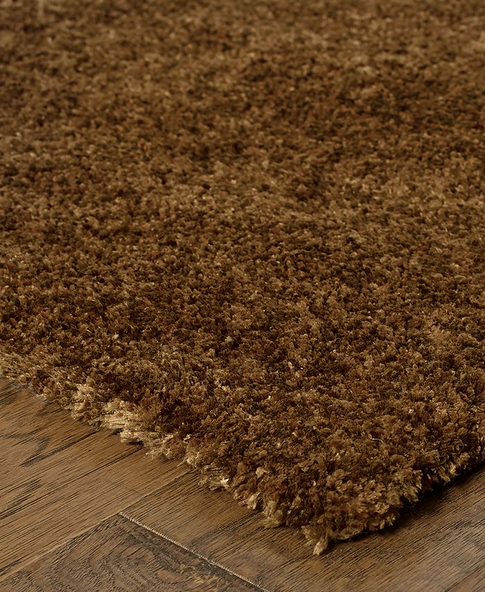 Oriental Weavers - Heavenly Shag 73404 Brown/Brown 6'6" x 9'6" Area Rug