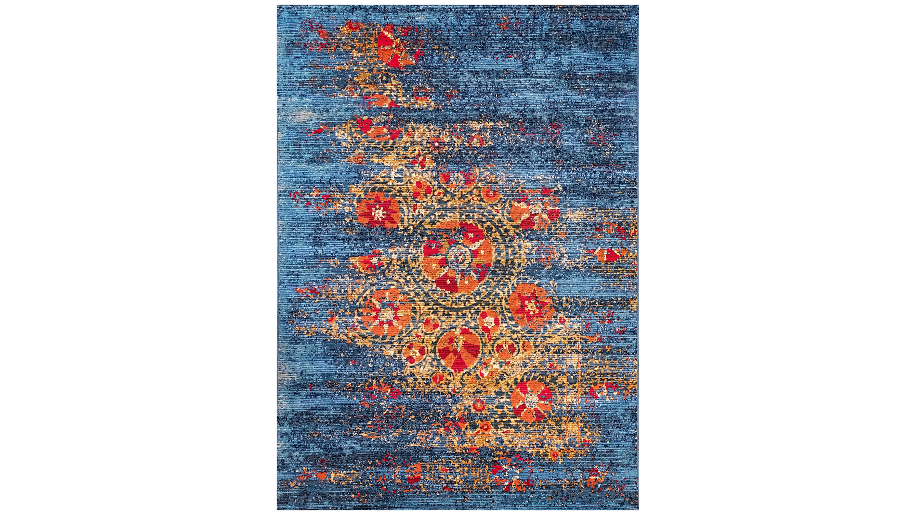 Liora Manne' Marina 8046 Suzanie Blue 3'3" x 4'11" Indoor/Outdoor Area Rug