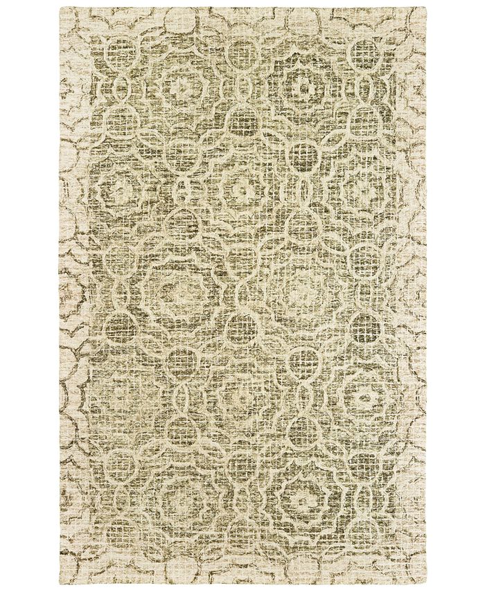 Oriental Weavers - Tallavera 55606 Green/Ivory 3'6" x 5'6" Area Rug
