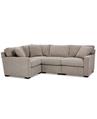 Radley Fabric 4-Pc. Sectional Sofa with Corner Piece, Created for Macy&#39;s