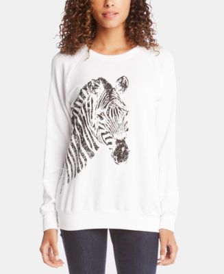 Karen Kane Zebra-Graphic Sweatshirt - Macy's