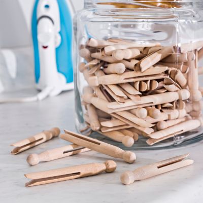 Honey Can Do 100-Pc. Classic Round Wooden Clothespins