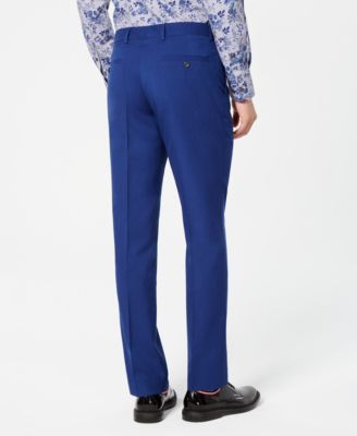 Nick Graham Men's Slim-Fit Stretch Hot Blue Suit