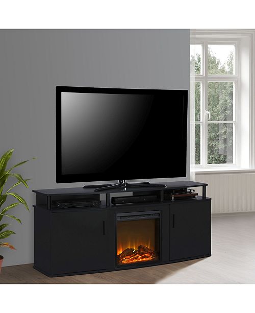 Ameriwood Home Delmar Electric Fireplace Tv Console For Tvs Up To